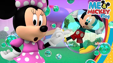 Play the Pop the Bubbles Game with Mickey and Minnie ☀️ | Me & Mickey | Vlog 48 | @disneyjunior