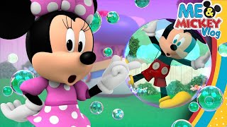 Play the Pop the Bubbles Game with Mickey and Minnie ☀️ | Me & Mickey | Vlog 48 | @disneyjunior screenshot 1