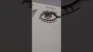 How to draw eyes ✏️ (Chinese, Latina, and Korean) #drawing #art #sketch #howtodraw #tutorial