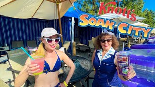 Knott’s Soak City Shore Break Cabana! | FULL TOUR