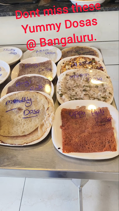 Yummy dosas at Bangaluru.