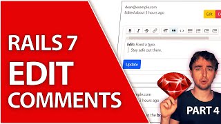 Intro To Editing Comments With Stimulus In Rails 7 | Ruby On Rails For Beginners Part 4