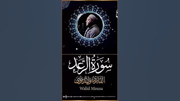 سورة الرعد آية تُحيي القلوب بصوت وليد موسى Surah Ar Rad Walid Mousa Powerful Clip