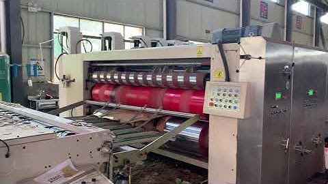 K4 Automatic flexo printer slotter die cutter vibrator and stacker, producing ceramic tile
