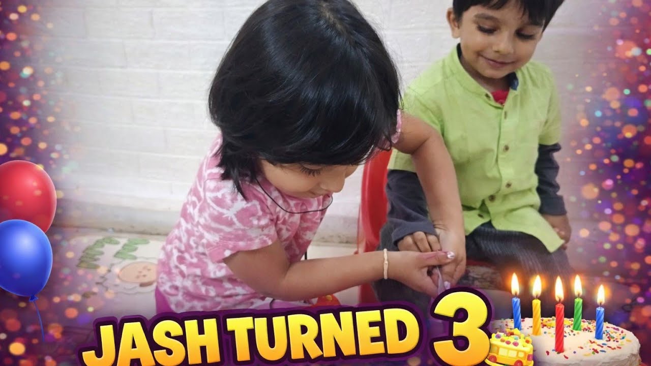 My Baby’s 3rd Birthday Celebration 🎂 | Cute Family Vlog | Kids Birthday Party Fun