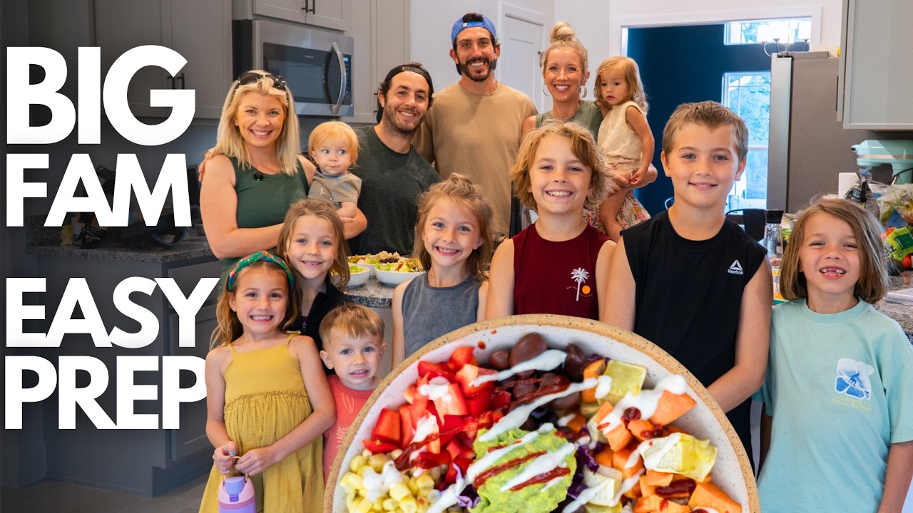 We Helped a Family of 8 Meal Prep Plant-Based (Simple & Budget-Friendly)