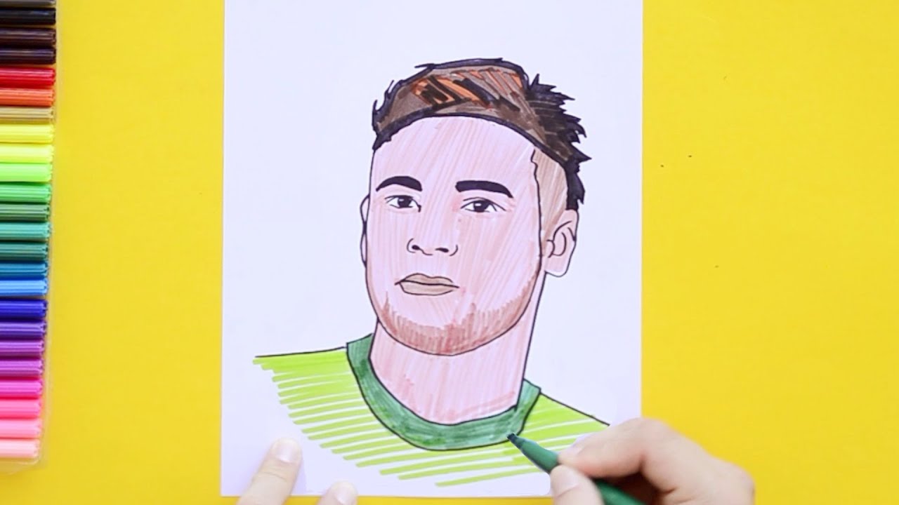 Portrait of neymar | Art drawings, Drawings, Pencil drawings