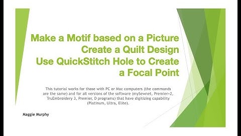 Making motifs and Quilting Designs