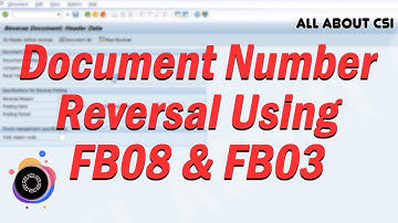 Document Reversal using Fb08 & Fb03 | All About CSI
