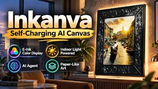 Inkanva Self-Charging E-Ink Canvas – Digital Art That Never Needs Charging