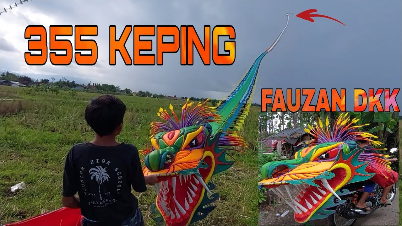 IKUTI FAUZAN DKK TERBANGKAN NAGA CIWO 355 KEPING FULL UPGRADE KEPALA BIG SIZE DI KLAMPIS SEDAYU