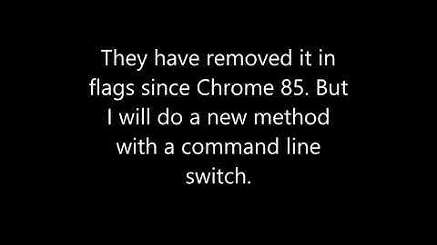 Chrome 85 has removed the Global Media Controls in flags...
