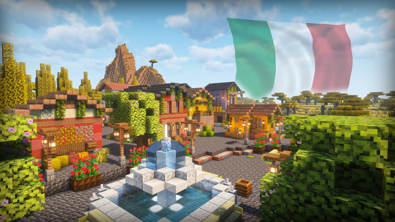 How to Build an Italian Village in Minecraft | Mediterranean Aesthetic Build