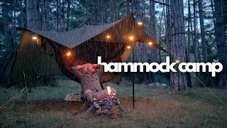 HAMMOCK CAMPING IN THE RAIN