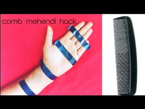 Mehendi Comb Comb mehendi design hack || mehndi designs #video - YouTube