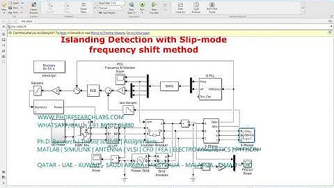 Islanding Detection with Slip mode frequency shift method #electrical #electric #electronics #matlab