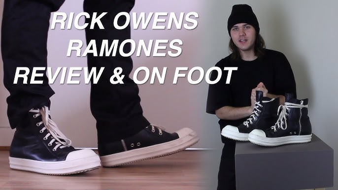 Rick Owens DRKSHDW Ramones Low On Feet, dzxng