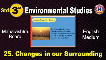 Std 3rd | Environmental Studies - 25 Changes  In Our Surrouding | English Medium | Maharashtra Board