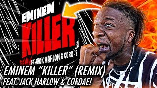 EMINEM IS BACK! | Eminem - Killer (Remix) [Official Audio] ft. Jack Harlow, Cordae (REACTION)