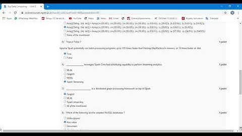 Big Data Computing Nptel Course Week 3 Assignment Answers