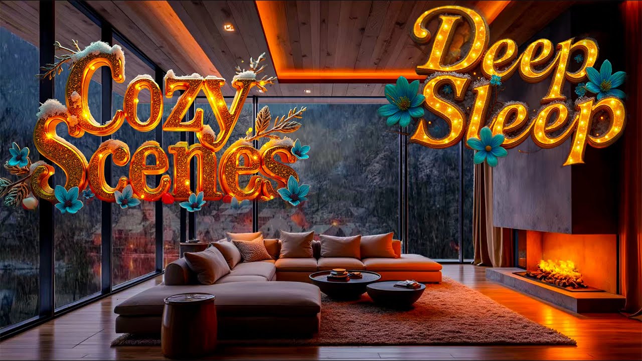 Cozy Snow Scenes for Relaxation, Deep Sleep - YouTube