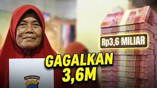 BREBES POLICE CHIEF VISITS HOME OF KUSMIAH, A WIDOW AND PARKING ATTENDANT WHO FOILED A 3.6 BILLIO...