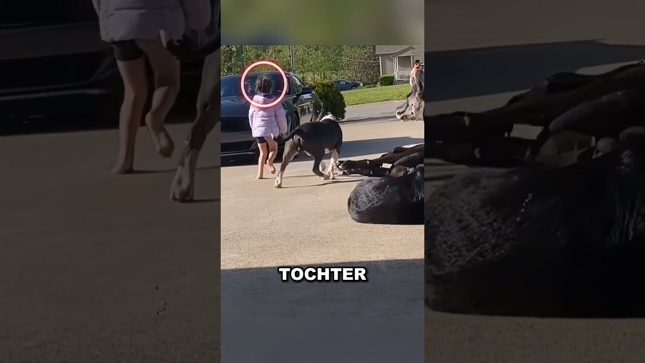 Vier Hunde: Keine Wachhunde, sondern Beschützer der kleinen Tochter 🐕#Hundegeschichte #Tierliebe