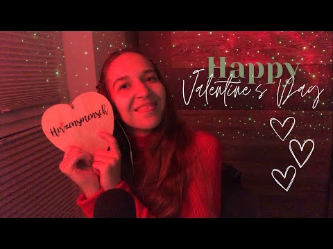 ASMR Positive affirmations for self love ❤️ | English & German (close up whispering, tapping)