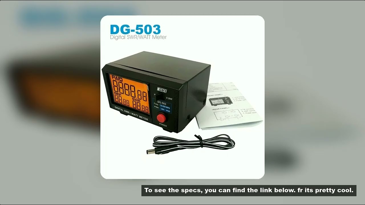 DG-503 Nissei Two-Way Radio VSW Meter Measuring Shortwave UV-band