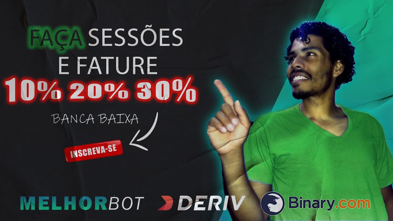 🤖COMO  FAZER 10% 20% 30% TODOS OS DIAS -  BINARY DERIV EM 2023 - MELHOR BOT.COM.BR - COM BANCA BAIXA