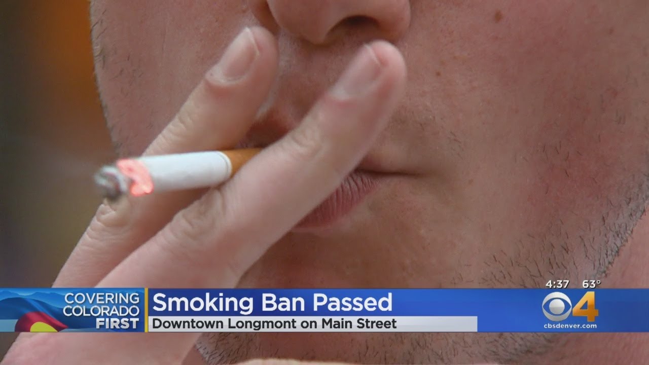 newspaper mockup Longmont Bans Smoking In Downtown