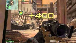 MW3 Barret 5 Man Feed MultiKill
