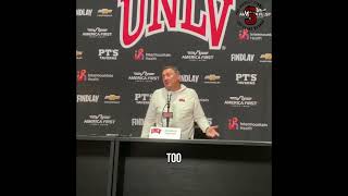 Mullen talks about fan reaction after the Boise game  #unlvfb