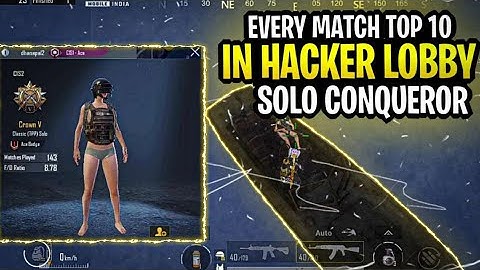 TOP 10 IN EVERY HACKER LOBBY SOLO CONQUEROR FLASH HACKER IN THIS LOBBY HOW IM SURVIVE | AbhiXtaR