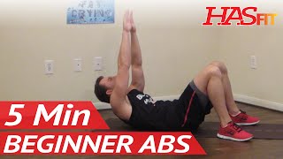 5 Min Beginner Ab Workout - HASfit Easy Abdominal Exercises - Easy Ab Workouts - Easy Abs Exercise