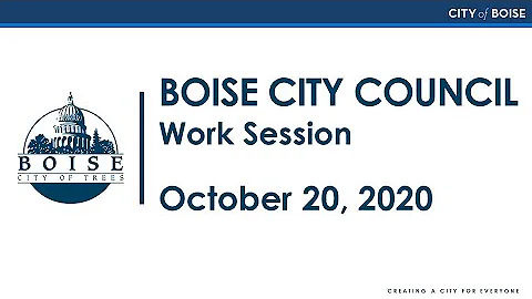 City Council Work Session - 10/20/2020
