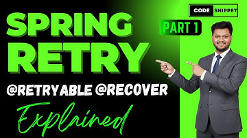 🚀 Spring Retry Explained | @Retryable & @Recover Made Easy (With Real Examples) ✅ | Part 1