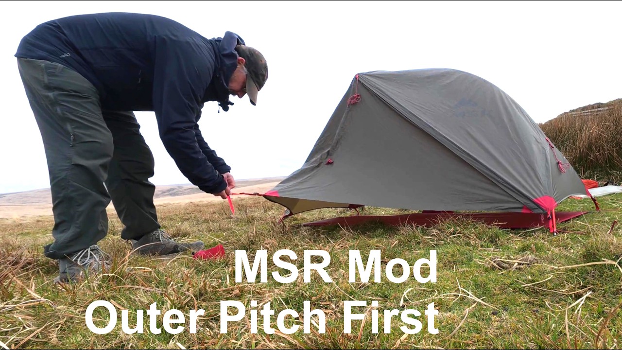 Backpacking Gear - MSR Hubba NX1 Outer Pitch First Modification