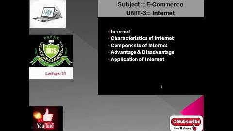 E-Commerce | Internet | Lecture-10 | By Javed Sir | IICS COLLEGE