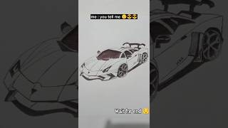 Download Lagu lamborghini drawing by using balck pen #lamborghini #carlovers #1like #shorts #carshorts #drwaing MP3
