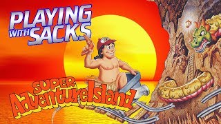 Super Adventure Island - SNES - Playing with Sacks