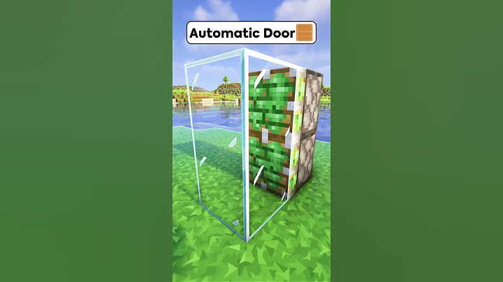 Minecraft Automatic Door😱 #shorts