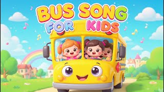 Happy Little Bus Song for Kids | 3D CoComelon Style Nursery Rhyme | Fun School Bus Animation screenshot 5
