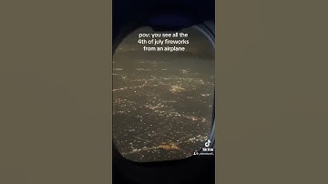 Thumbnail of 4th of July fireworks view from an airplane #4thofjuly #fireworks #airplaneviews #4thofjulyfireworks