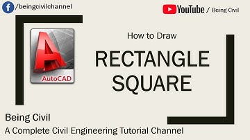 How to Draw Rectangle, Square in AutoCAD