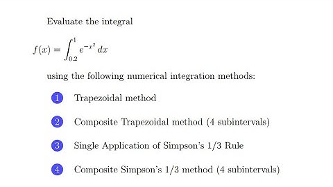 Numerical integration |Trapezoidal and Simpson’s 1/3 Rule