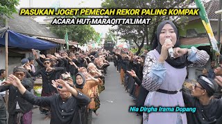 Nia dirgha Irama dopang ft pasukan joget paling rapi di acara pawai Hut Maraqitta'limat ke 71