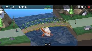 Poly Bridge 2 Level 6 Walkthrough. Pine Mountains. Level 1.6