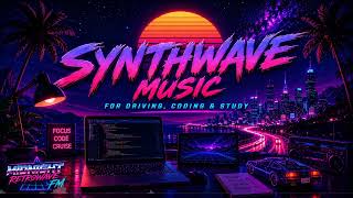 MIDNIGHT RETROWAVE FM 🌆 — Synthwave Music for Driving, Coding & Study
