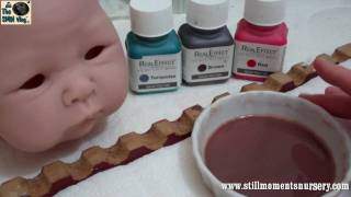 Painting mix for asian skin tone reborn dolls - Nikki Holland vlog #100